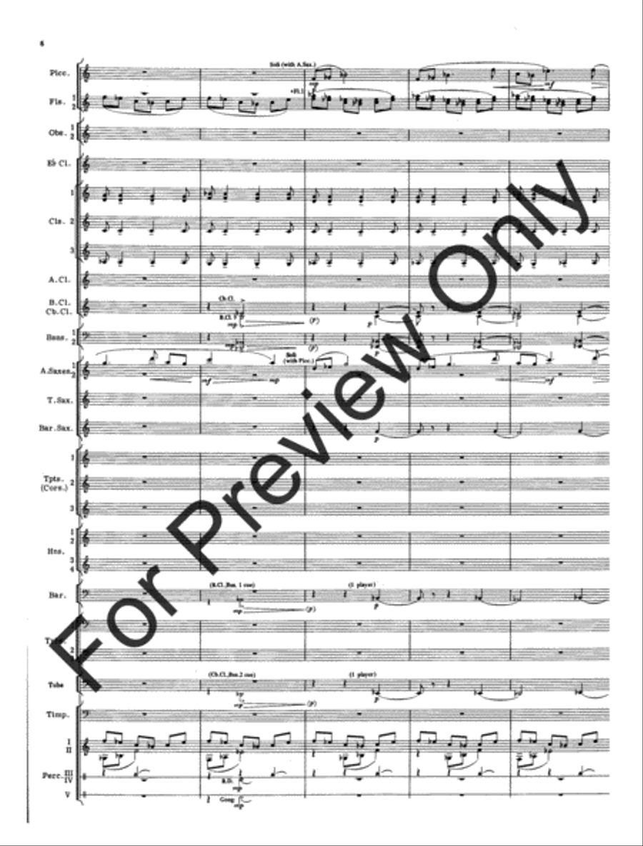 Cantique and Festival (Score) Concert Band scores gallery preview page 9