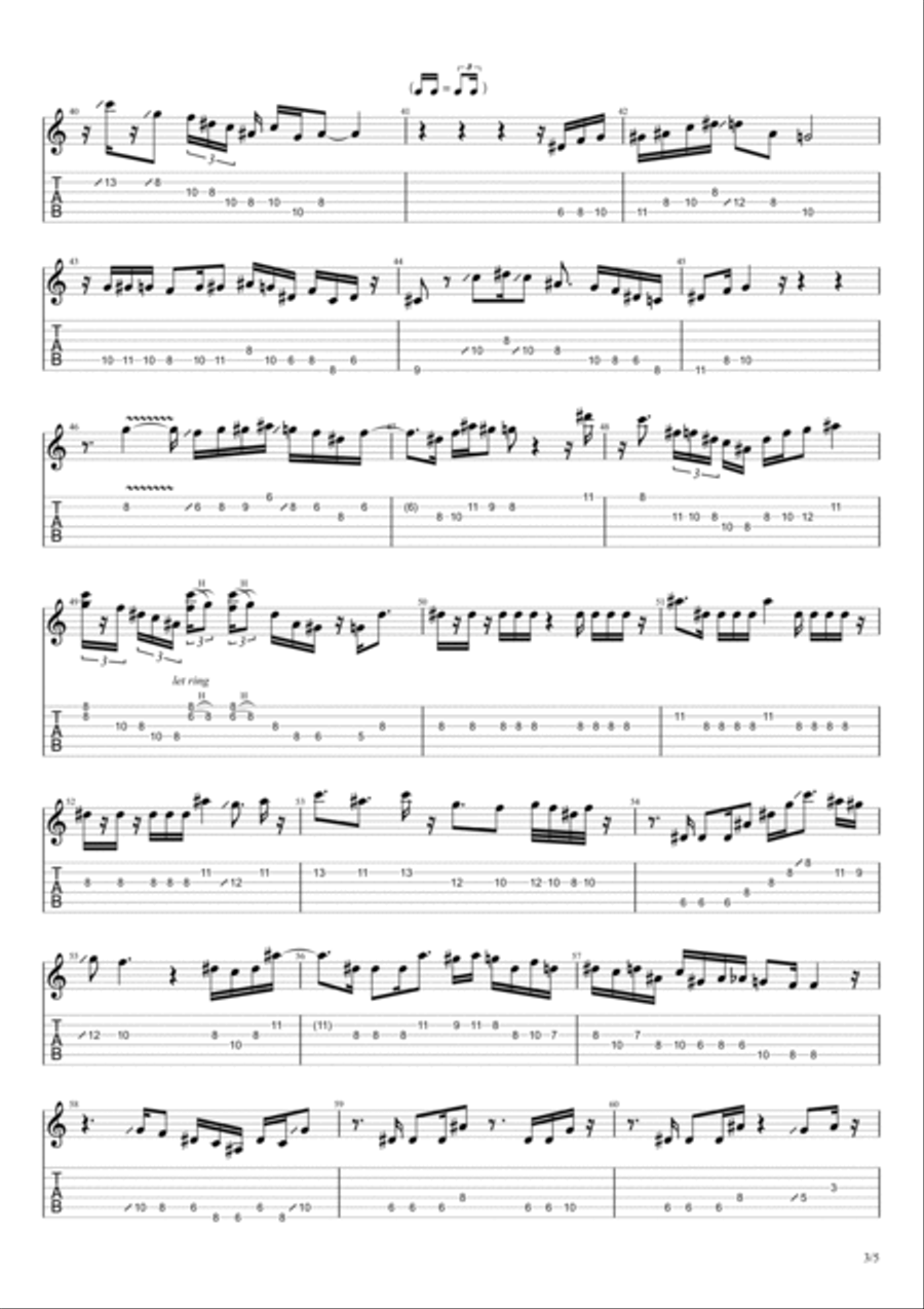 Take You Out Piano scores gallery preview page 3