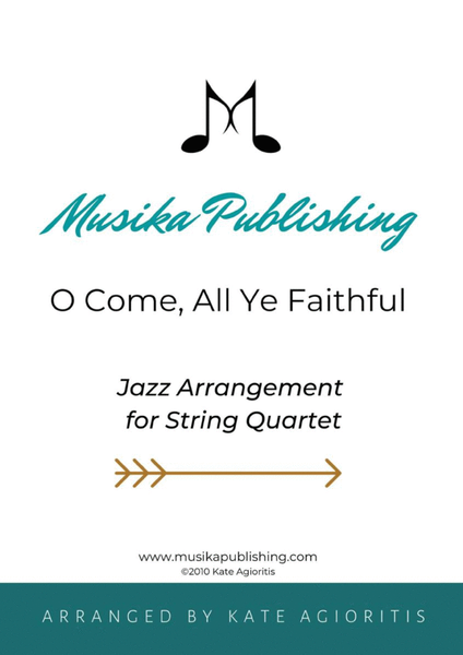 O Come All Ye Faithful - Jazz Carol for String Quartet image number null