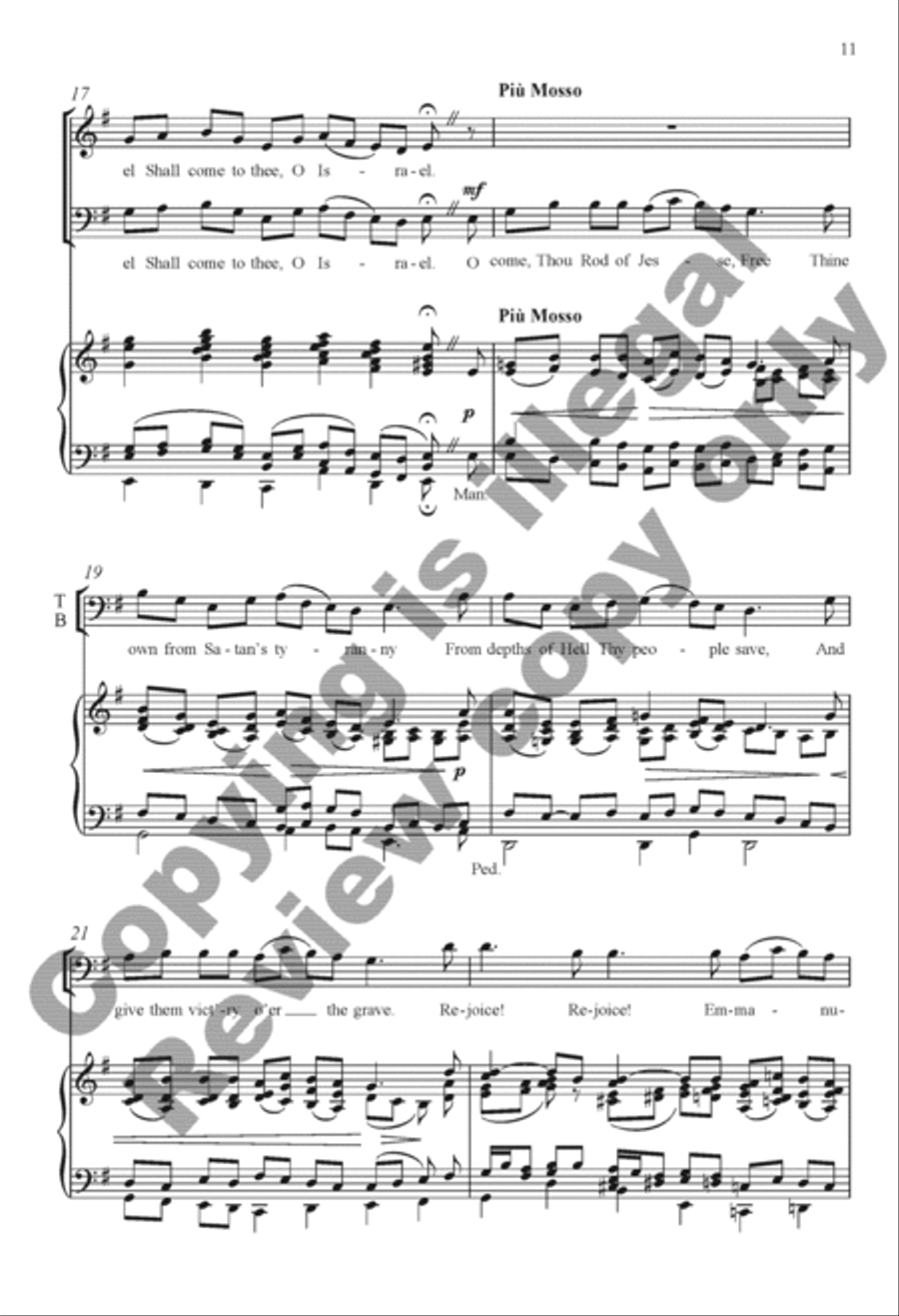 The Snow Lay On the Ground: Nine Festive Carol Settings 4-Part scores gallery preview page 26