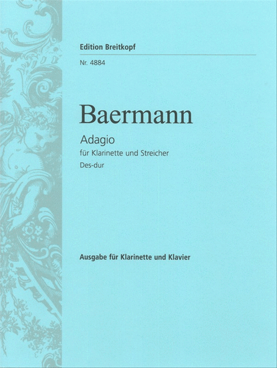 Adagio in D flat major Clarinet Solo scores gallery preview page 1