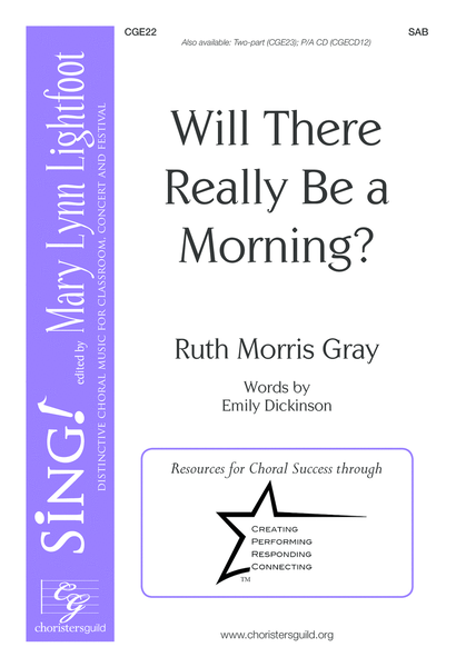 Will There Really Be a Morning? (SAB) image number null