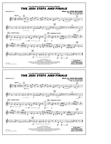 The Jedi Steps and Finale (from Star Wars: The Force Awakens) - Baritone T.C.