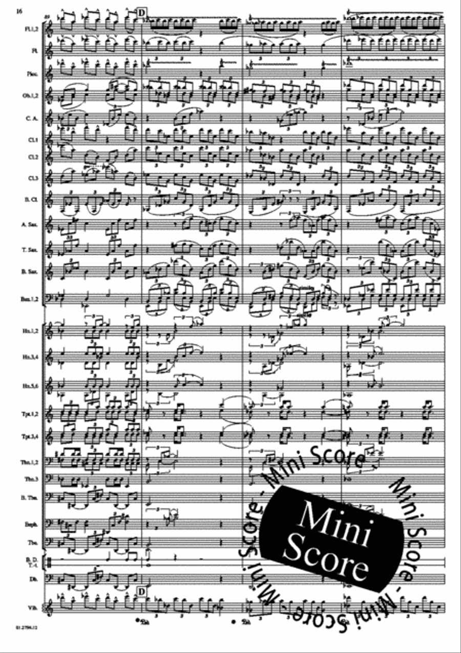 Concerto for Percussion and Band Concert Band scores gallery preview page 20