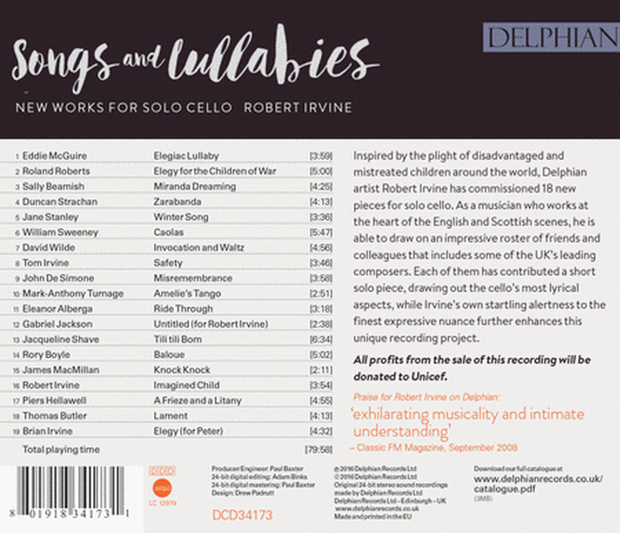 Robert Irvine: Songs & Lullabies