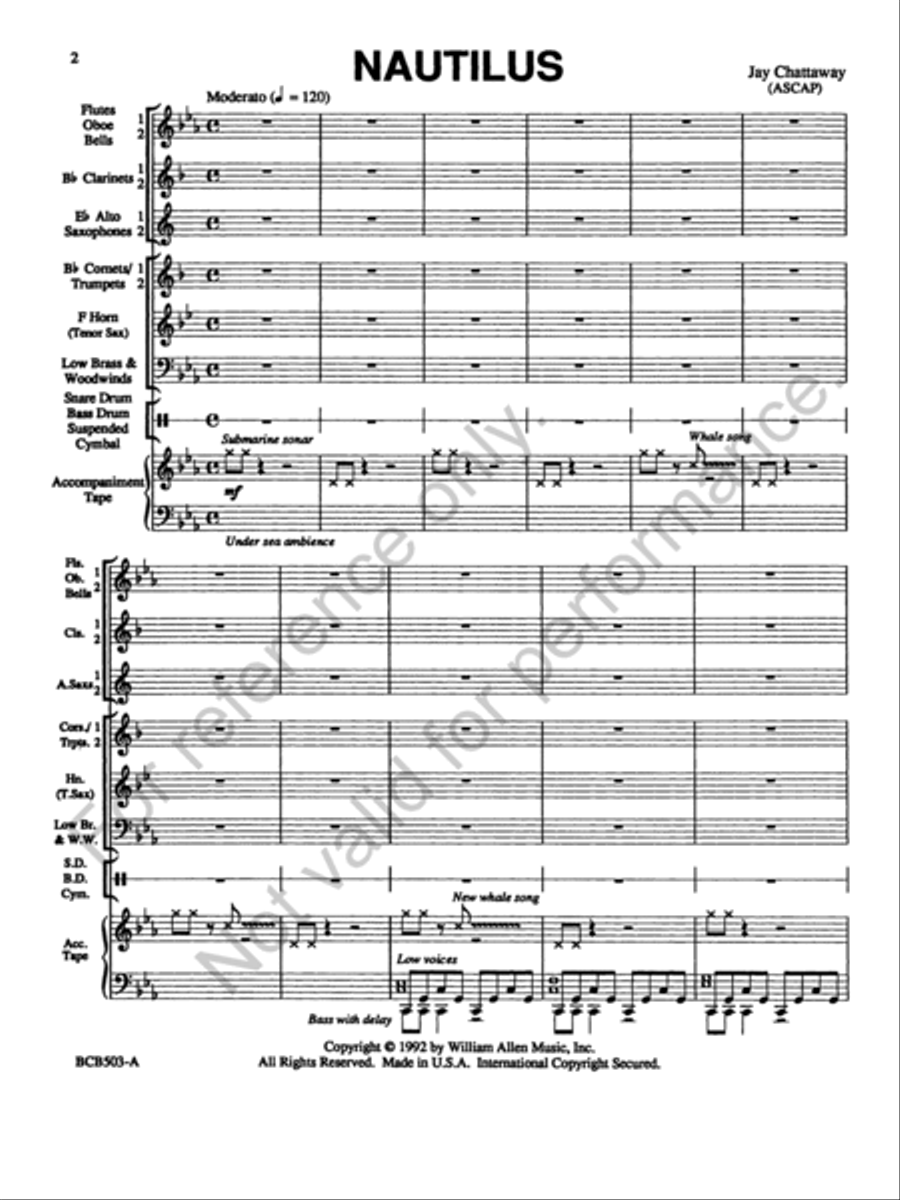 Nautilus Concert Band scores gallery preview page 2