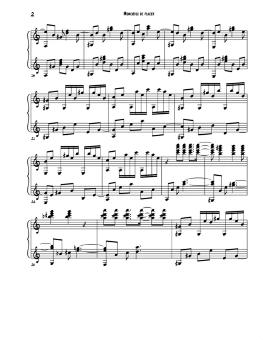 MOMENTOS DE PLACER MOMENTOS DE PLACER Guitar Solo scores gallery preview page 2