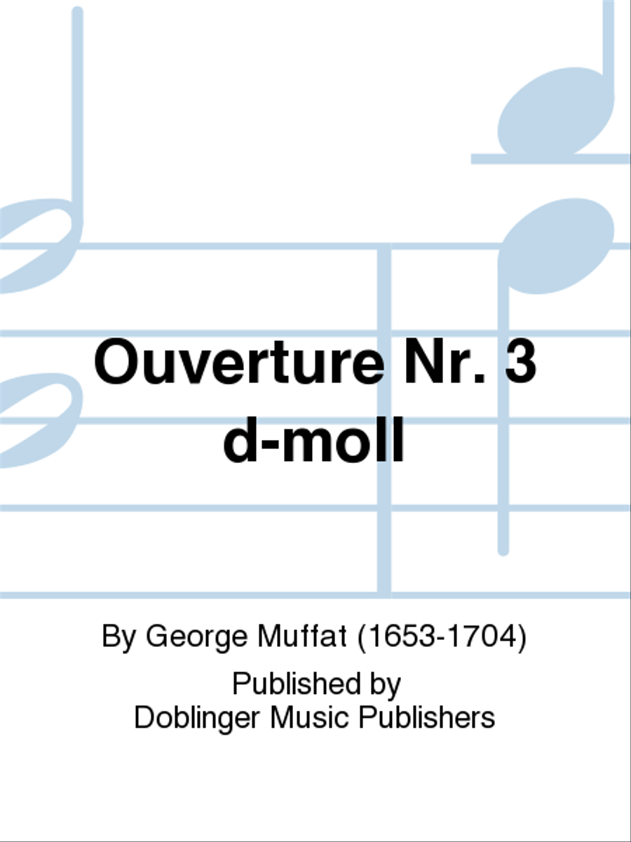 Ouverture Nr. 3 d-moll Orchestra scores gallery preview page 1