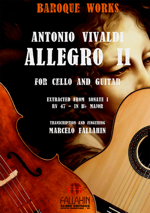 Book cover for ALLEGRO II (SONATE I - RV 47) - ANTONIO VIVALDI - FOR CELLO AND GUITAR