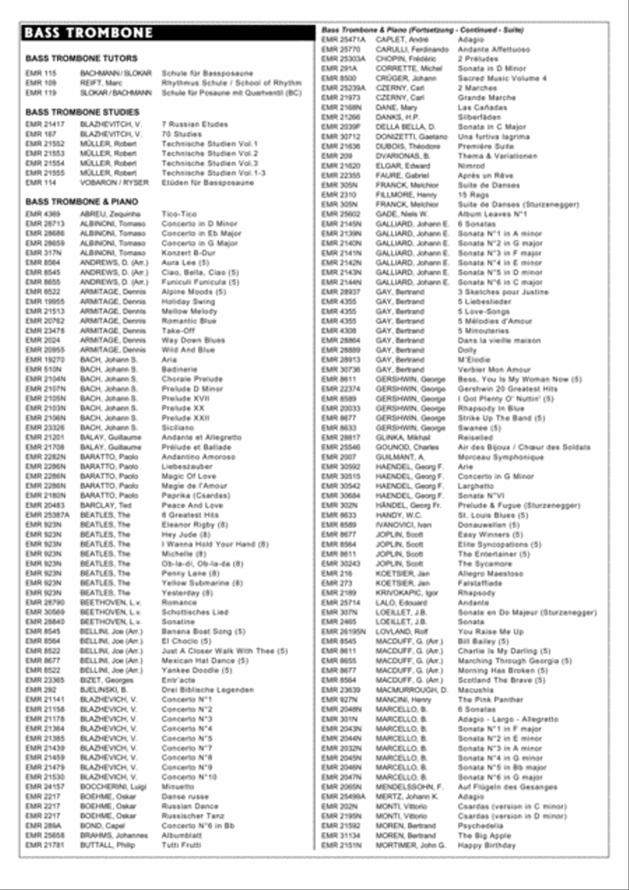 Praludium No. 1 Praludium No. 1 Bass Trombone scores gallery preview page 6