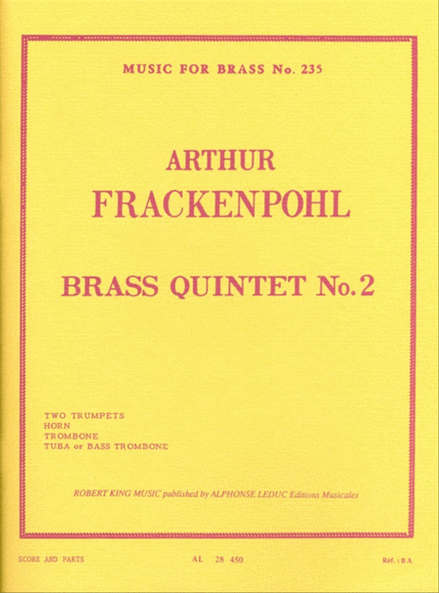 Quintet No.2 (quintet-brass) School and Community scores gallery preview page 1