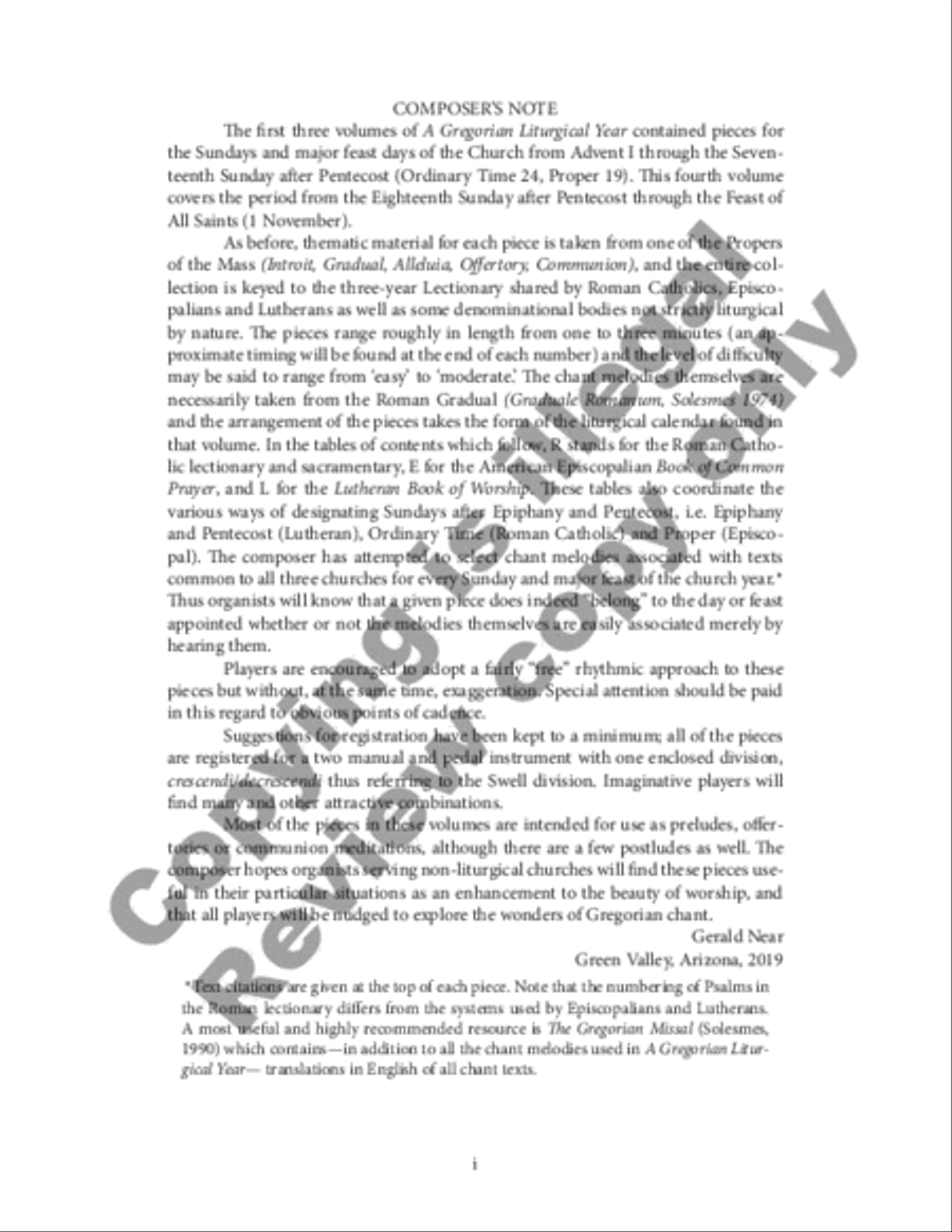 A Gregorian Liturgical Year for Organ, Volume 4 Organ scores gallery preview page 2
