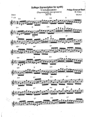 Bach " solfeggio "