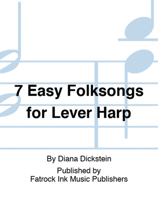 Book cover for 7 Easy Folksongs for Lever Harp