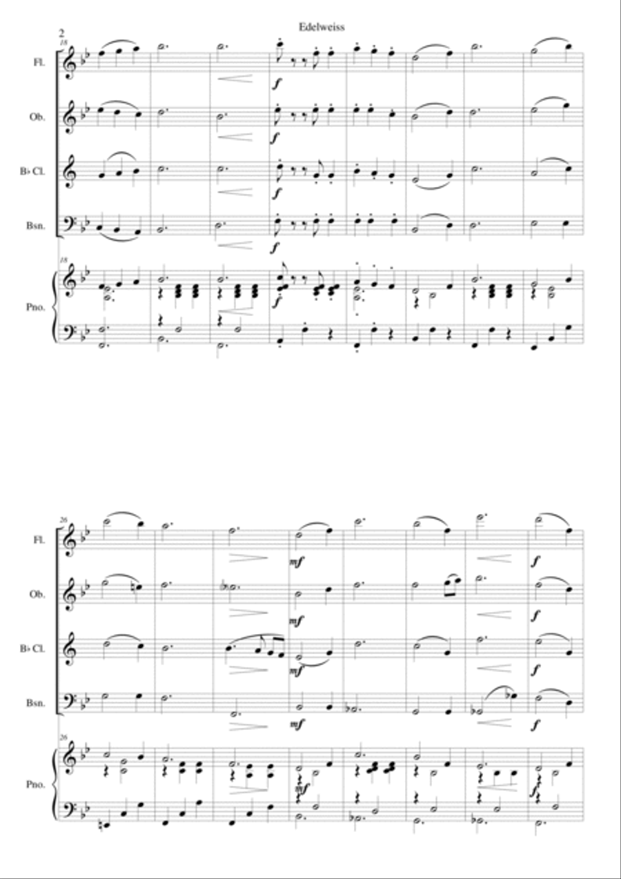 Edelweiss Edelweiss Bassoon scores gallery preview page 2