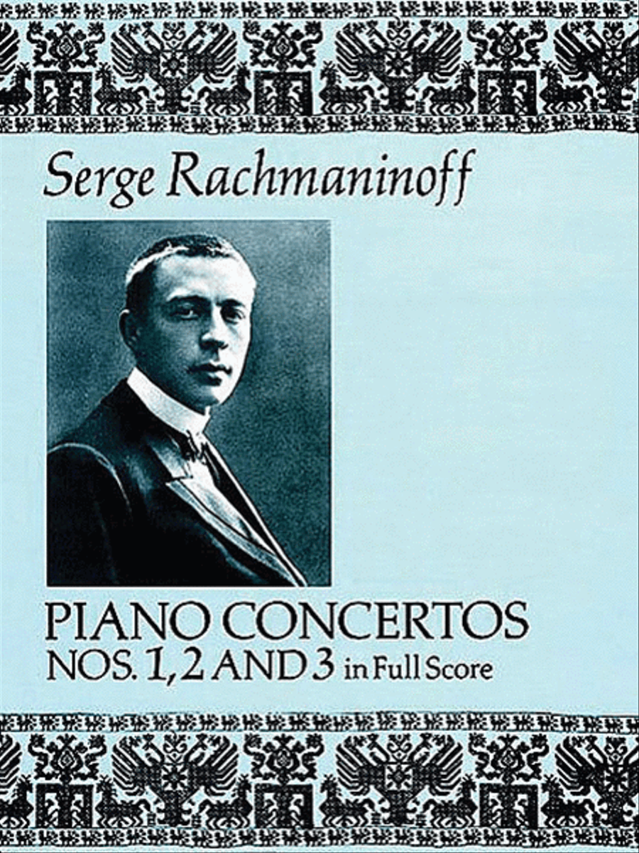 Piano Concertos Nos. 1, 2 And 3 In Full Score Full Orchestra scores gallery preview page 1