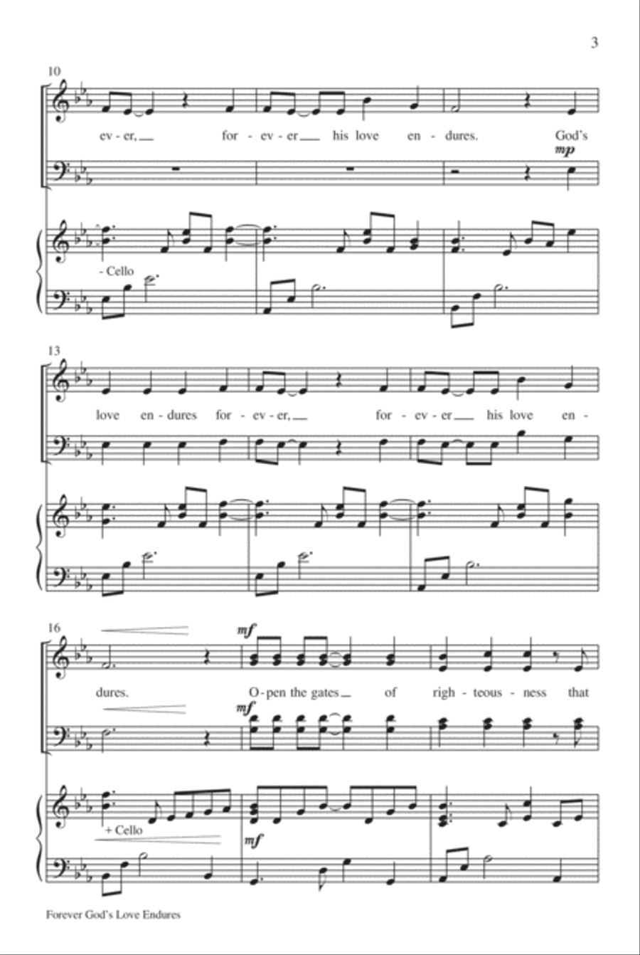 Forever God's Love Endures 4-Part scores gallery preview page 4