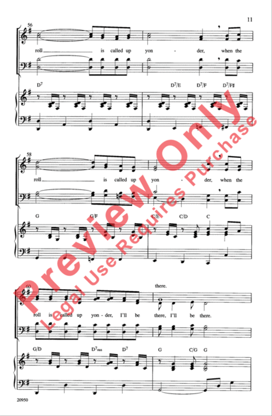 Fly Away Medley 4-Part scores gallery preview page 11