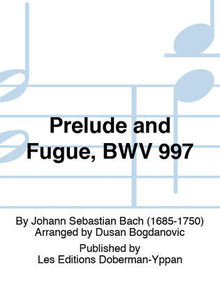 Book cover for Prelude and Fugue, BWV 997