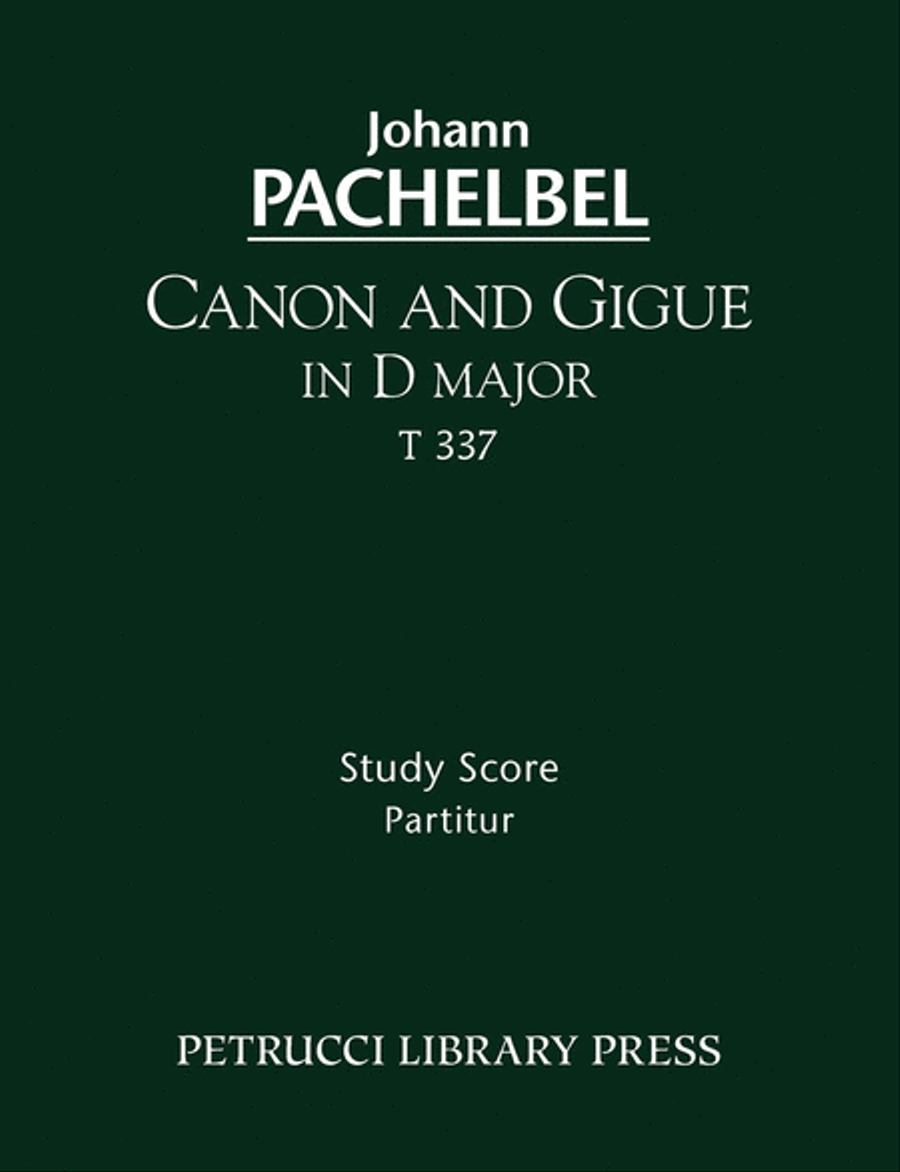 Canon and Gigue in D major, PWC 37 (urtext) String Orchestra scores gallery preview page 1