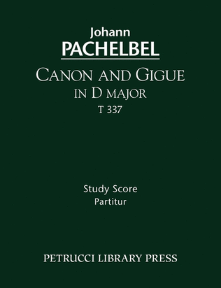 Canon and Gigue in D major, PWC 37 (urtext)