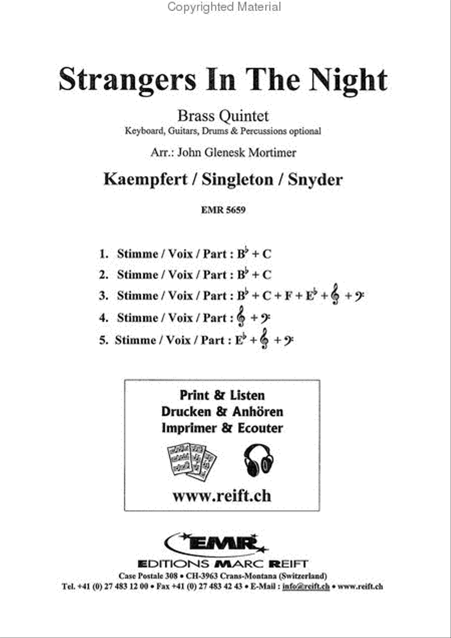 Strangers In The Night Brass Ensemble scores gallery preview page 2