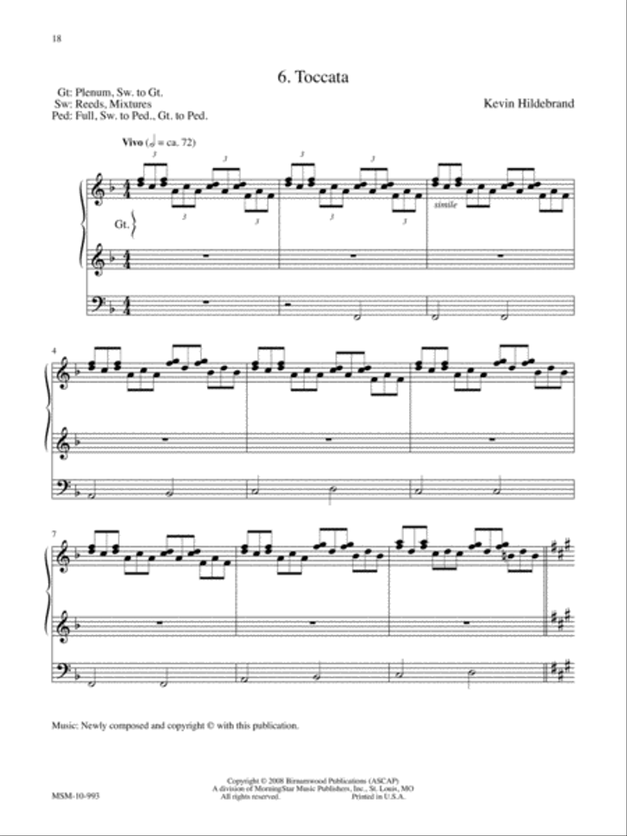 Marilyn Mason Music Library, Volume 4 Organ scores gallery preview page 6