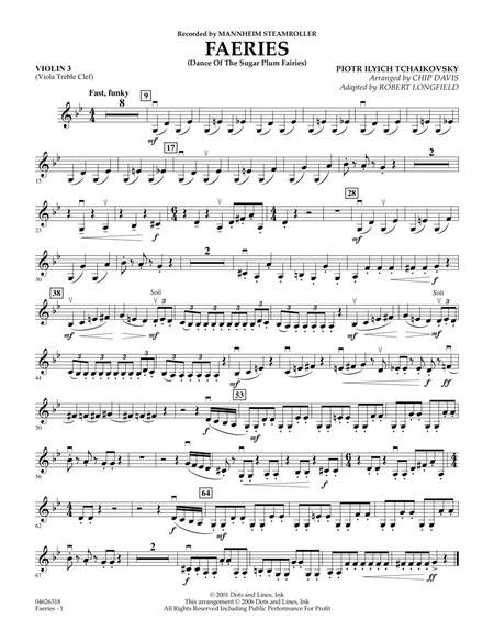 Faeries (from The Nutcracker) - Violin 3 (Viola T.C.)