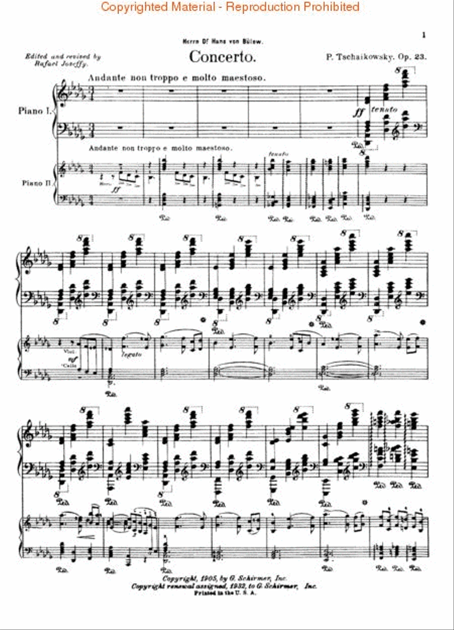 Concerto No. 1 in B-flat minor, Op. 23 Piano scores gallery preview page 2
