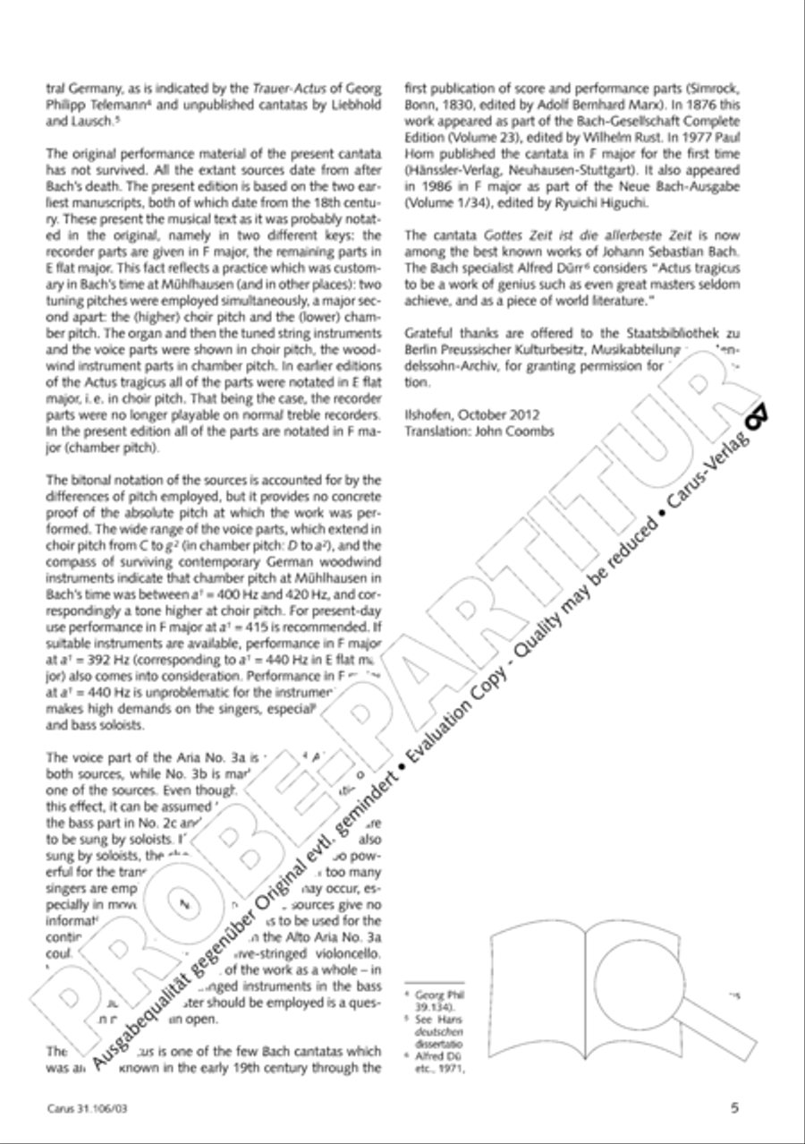 God's own time is the time appointed (Gottes Zeit ist die allerbeste Zeit) 4-Part scores gallery preview page 6