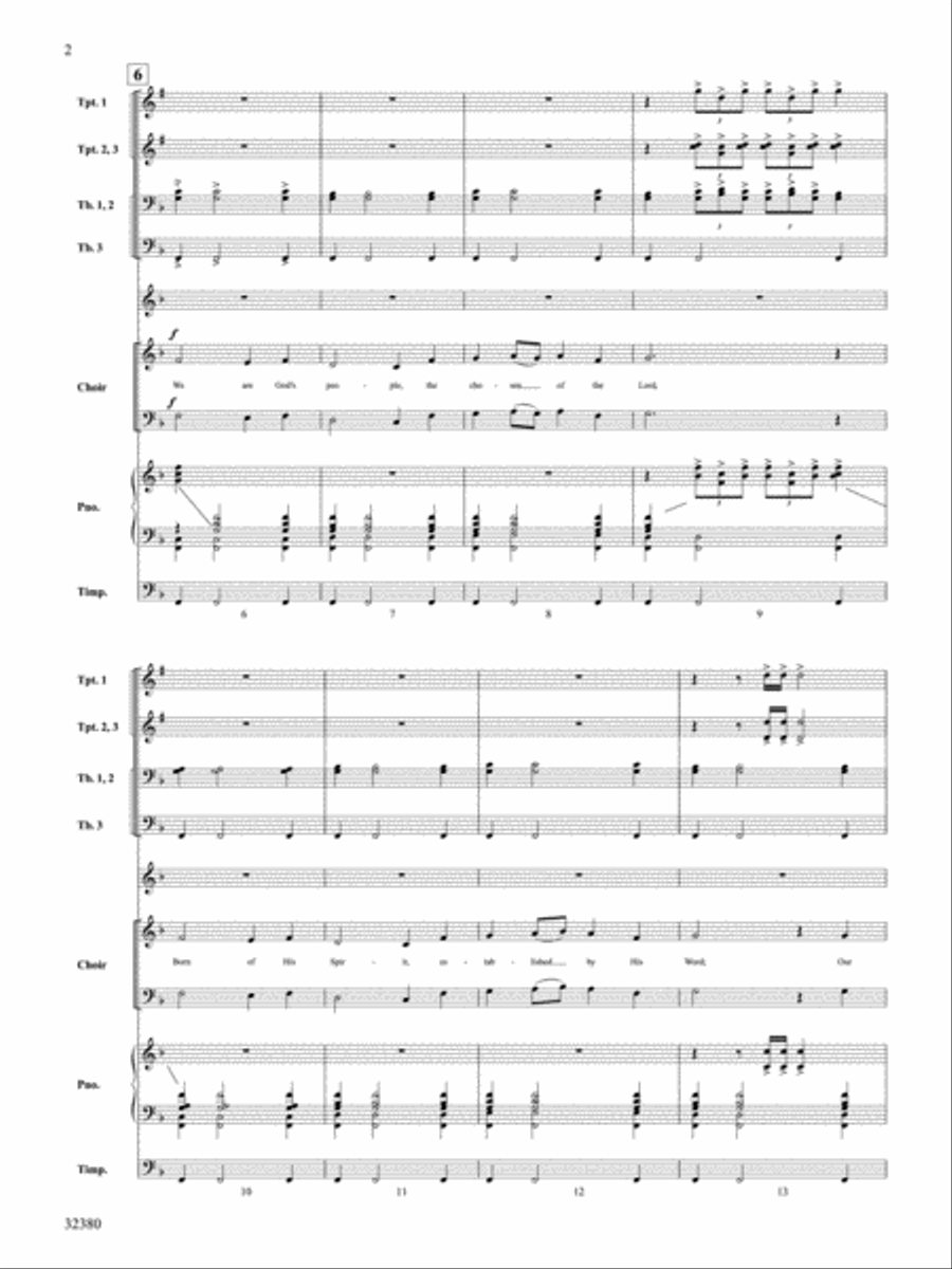 We Are God's People Choir scores gallery preview page 3