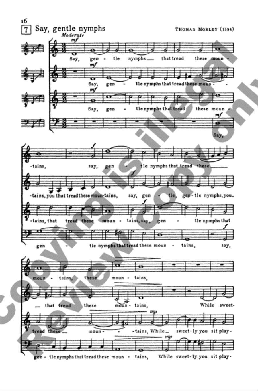 Invitation to Madrigals, Book 2 4-Part scores gallery preview page 32