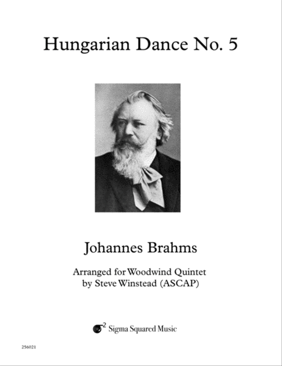 Hungarian Dance No. 5 for Woodwind Quintet Woodwind Quintet scores gallery preview page 1