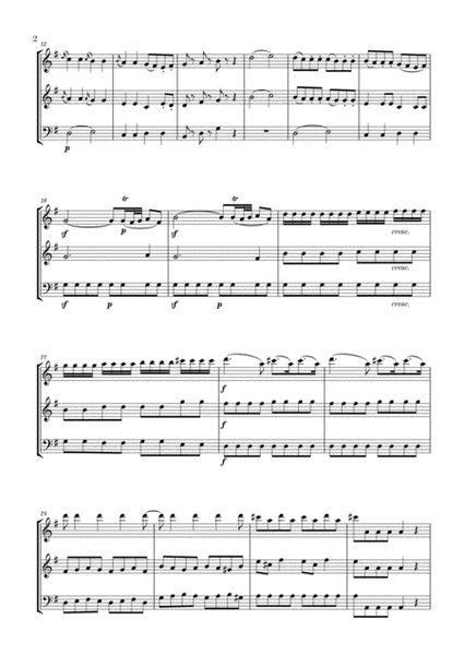 Eine Kleine Nachtmusik for 2 Flutes and Trombone image number null
