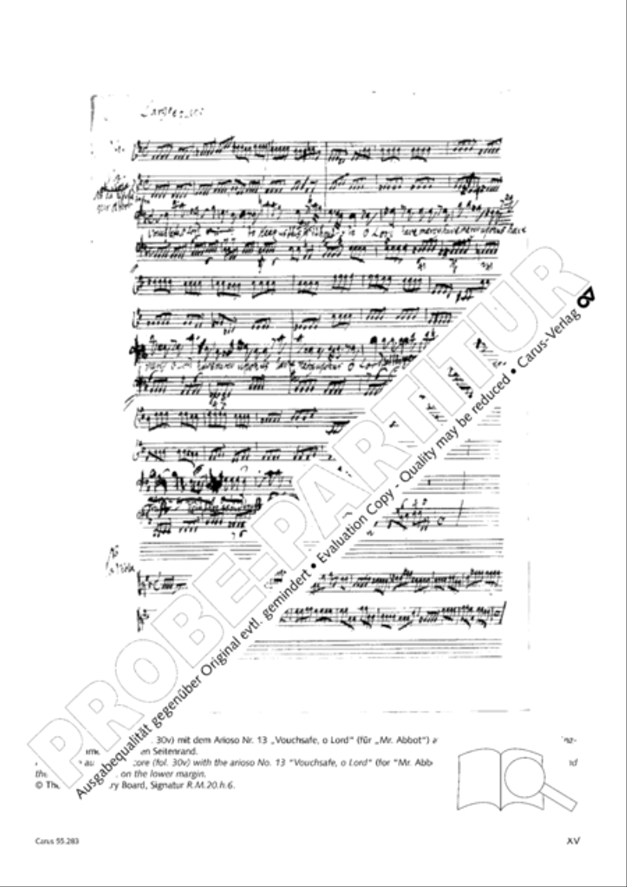 Te Deum for the Victory of Dettingen SSATB scores gallery preview page 16