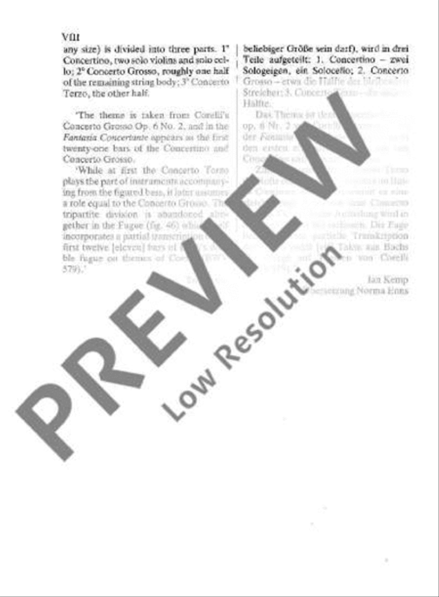 Fantasia Concertante on a Theme of Corelli String Orchestra scores gallery preview page 9