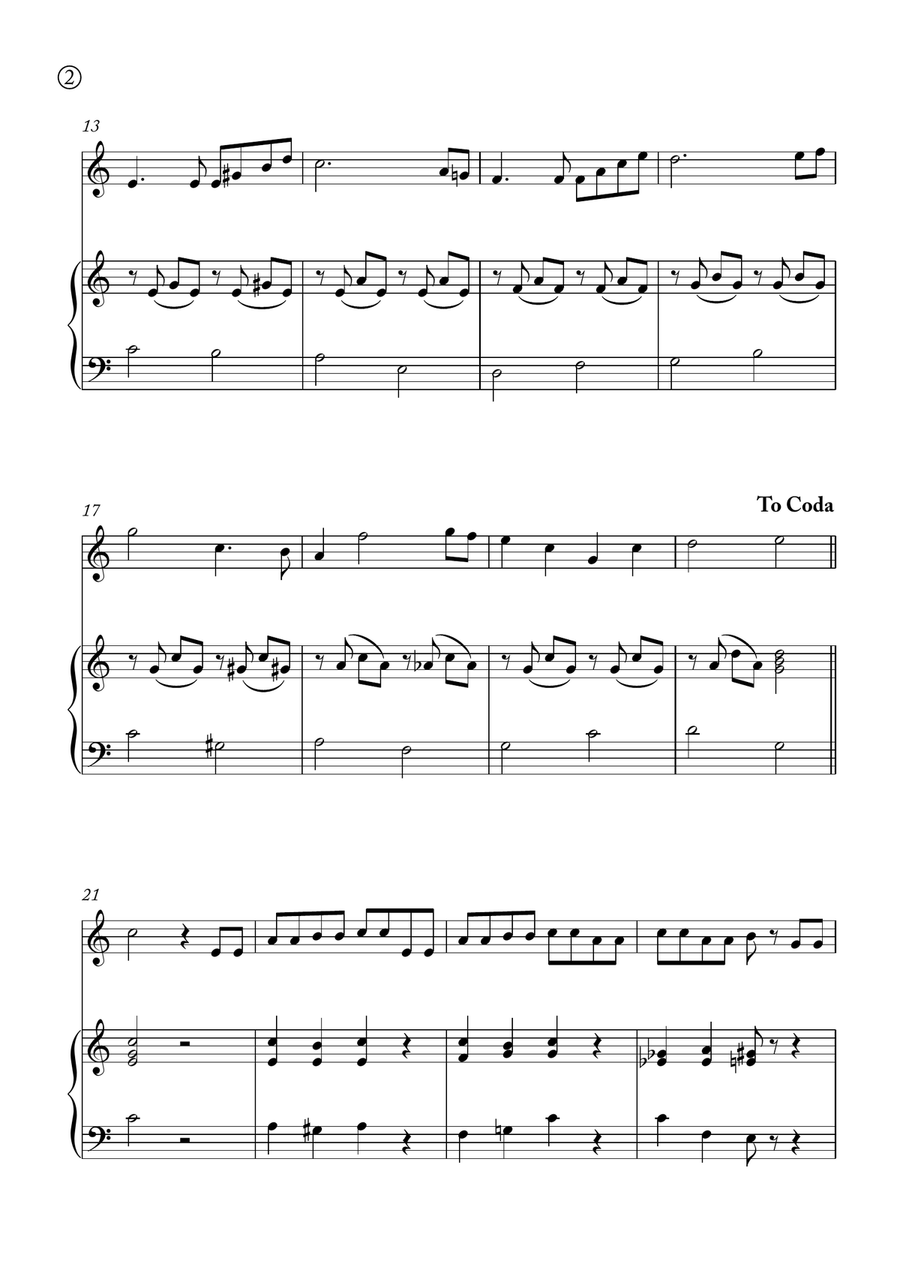 Hymne A L'amour Piano scores gallery preview page 2