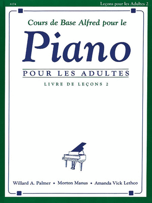 Book cover for Alfred's Basic Adult Piano Course Lesson Book, Book 2