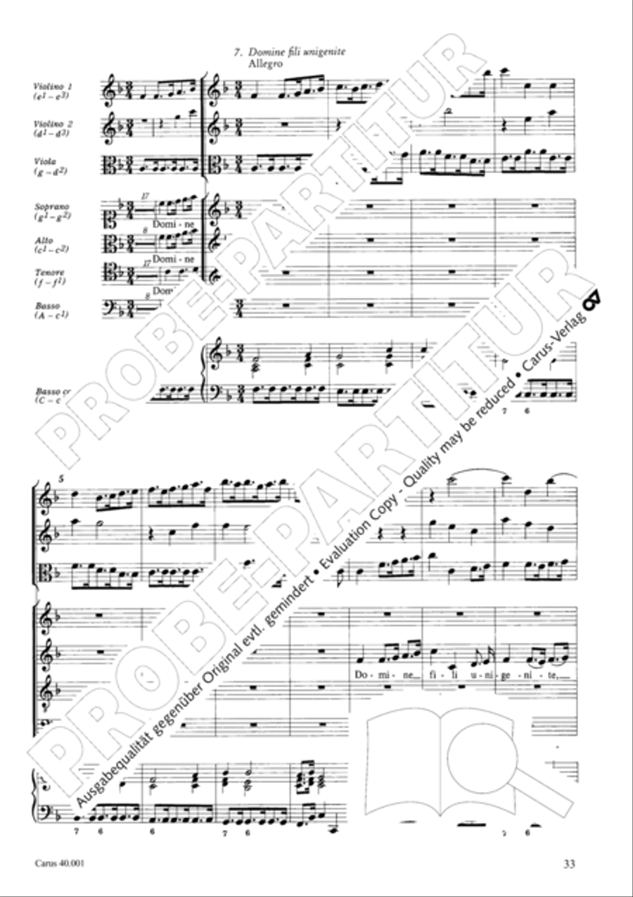 Gloria in D SSA scores gallery preview page 40