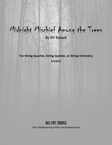 Midnight Mischief Among The Trees - For String Quartet, Quintet, or Orchestra image number null