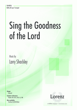 Sing the Goodness of the Lord