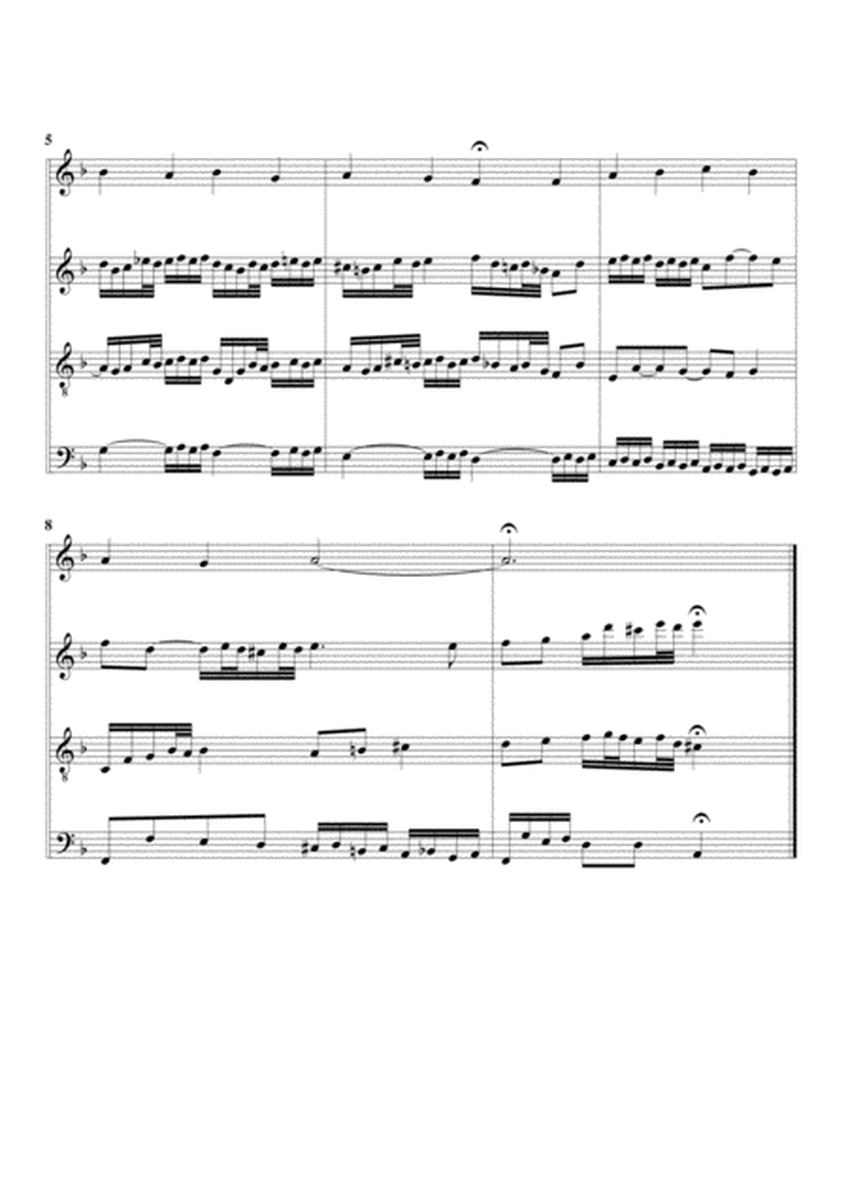 Lob sei dem allmaechtigen Gott, BWV 602 from Orgelbuechlein (arrangement for 4 recorders)