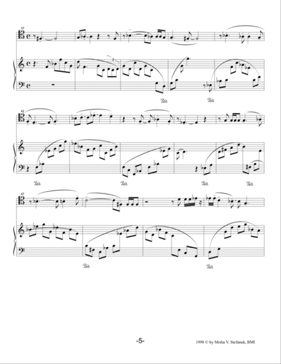 Sonata for Trombone and Piano op.68 Piano Accompaniment scores gallery preview page 6