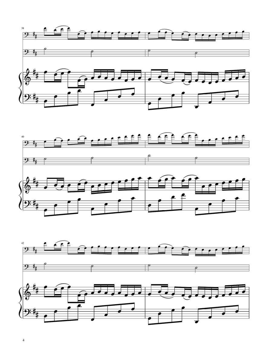 Canon in D - Trombone and Euphonium Duet Brass Duet scores gallery preview page 4