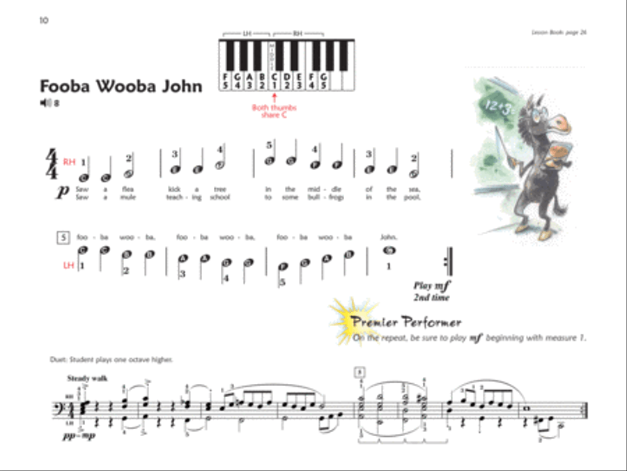 Premier Piano Course Performance, Book 1A Piano Method scores gallery preview page 3