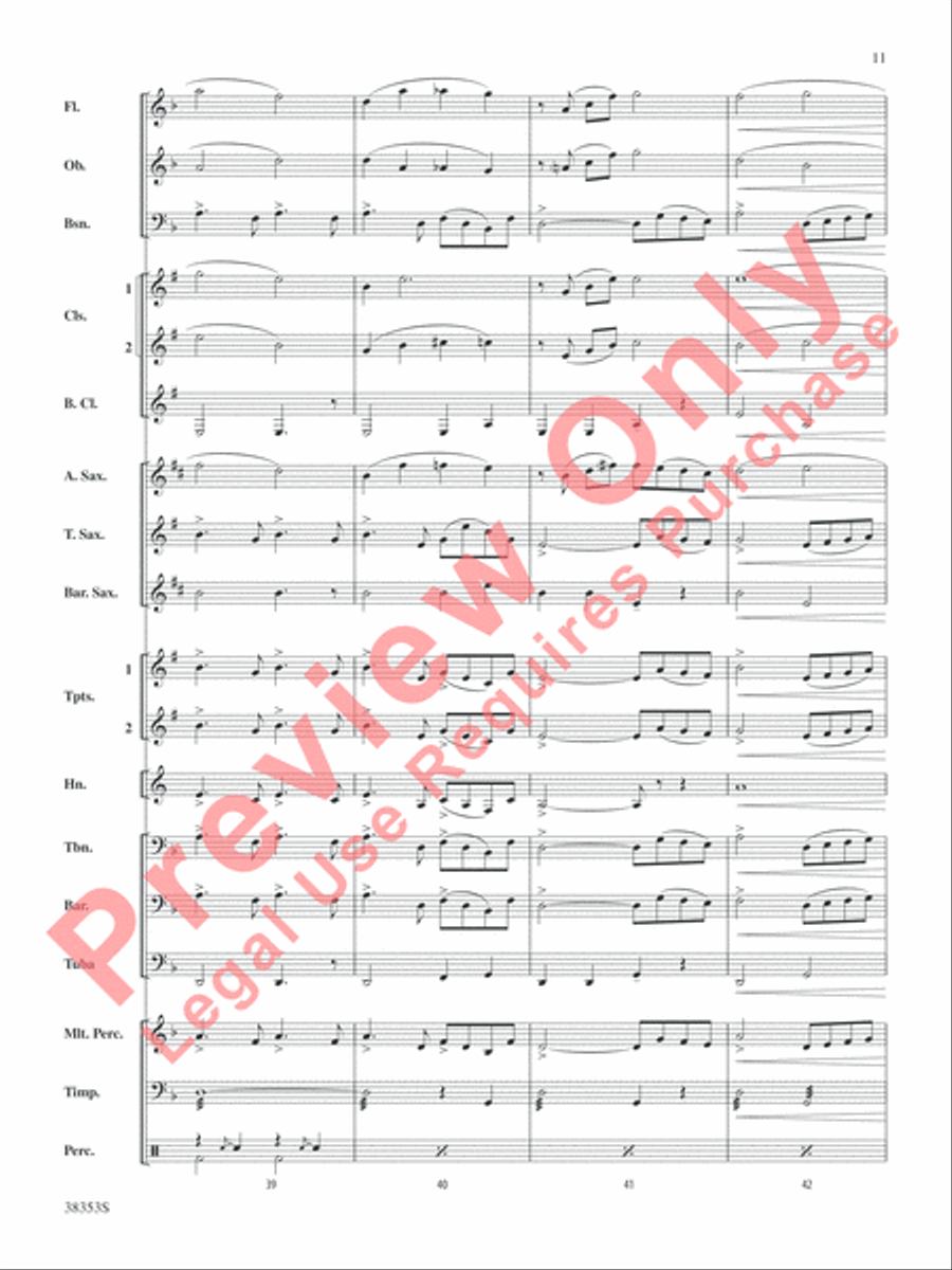 Swan Lake Swan Lake Concert Band scores gallery preview page 12