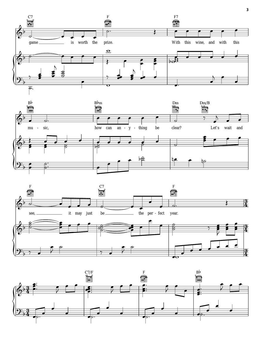 The Perfect Year (from Sunset Boulevard) Guitar scores gallery preview page 3