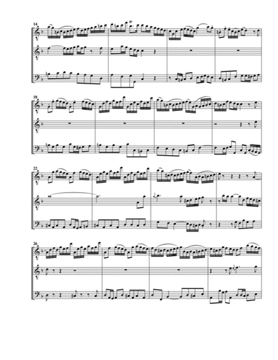 Aria: Drum ich mich ihm ergebe from cantata BWV 107 (arrangement for 3 recorders (AAB))