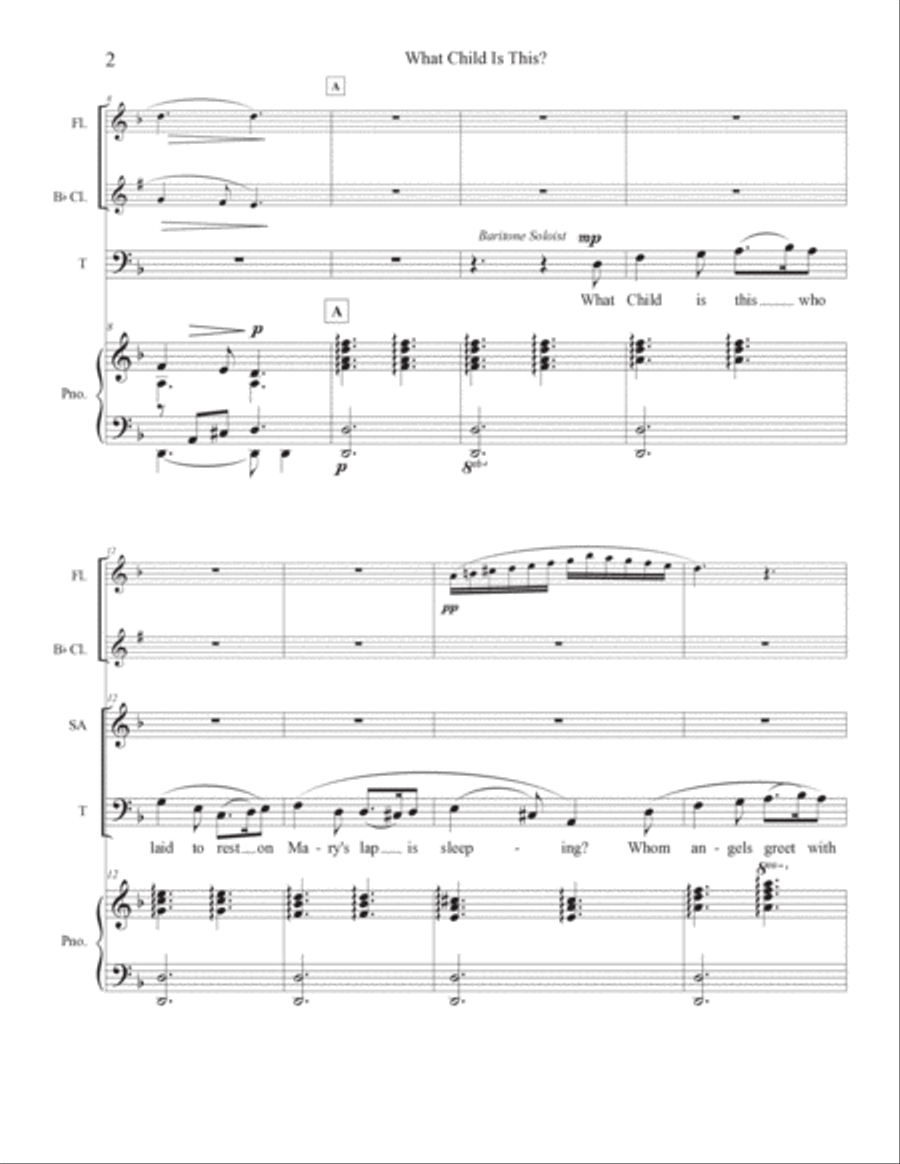 What Child Is This? 3-Part scores gallery preview page 3