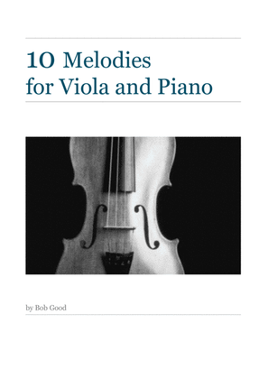 Book cover for 10 Melodies For Viola and Piano